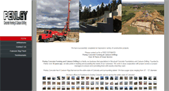 Desktop Screenshot of penleyconcrete.com
